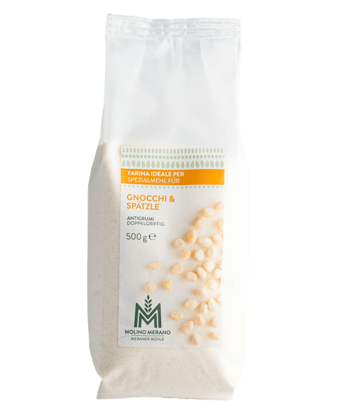 Spezialmehl für Gnocchi und Spätzler doppelgriffig bio - 500g - Meraner Mühle