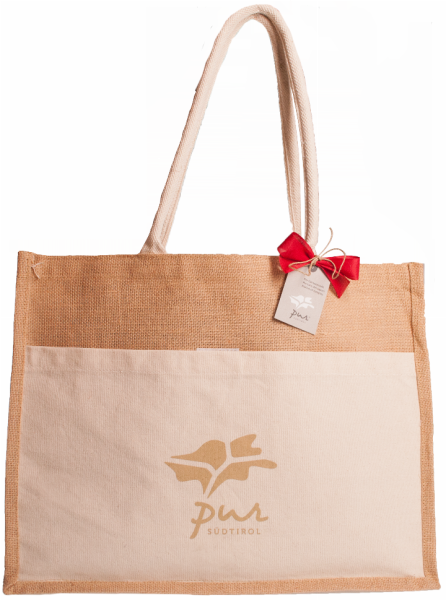 Jute Einkaufstasche - 1St. - Pur Geschenke 