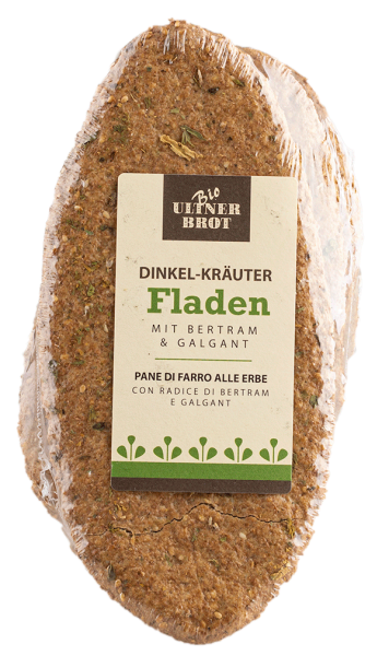 Dinkel Kräuterfladen Bio - 170g - Ultner Brot