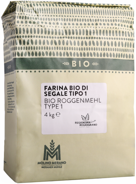 Farina di segale tipo 1 Regiograno Bio - 4kg - Meraner Mühle