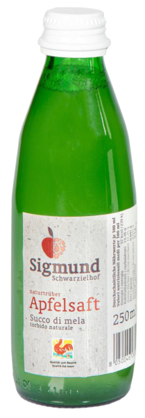 Succo di mela torbido naturale - 250ml - Sigmund Apfelsaft - Schwarzielhof