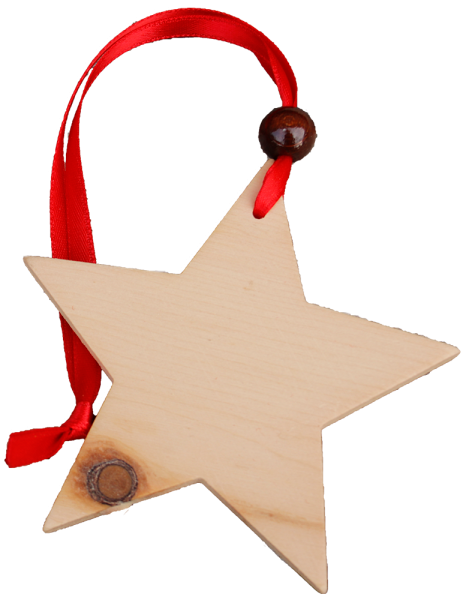 "Stern" Anhänger aus Zirmholz - 1St. - Schnalser Säge