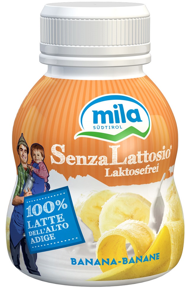 Compra Yogurt da bere senza lattosio Banana Mila - Latte Montagna Alto  Adige 200g I Pur Südtirol®