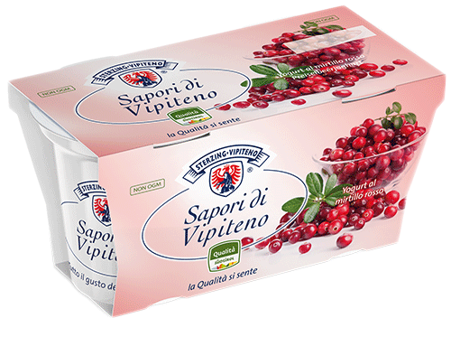 Mirtillo rosso Yogurt intero - 250g - Milchhof Sterzing