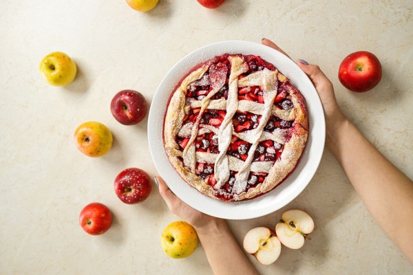 Apfel-Crostata aus Mürbteig