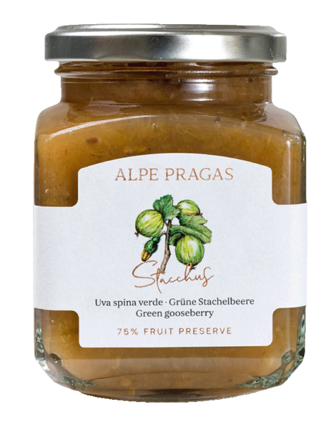 Grüne Stachelbeere Fruchtaufstrich - 335g - Alpe Pragas