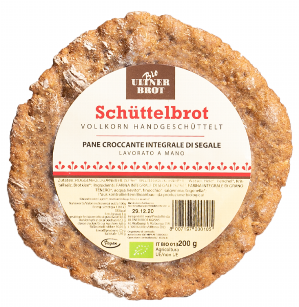 Vollkorn Schüttelbrot Bio - 200g - Ultner Brot