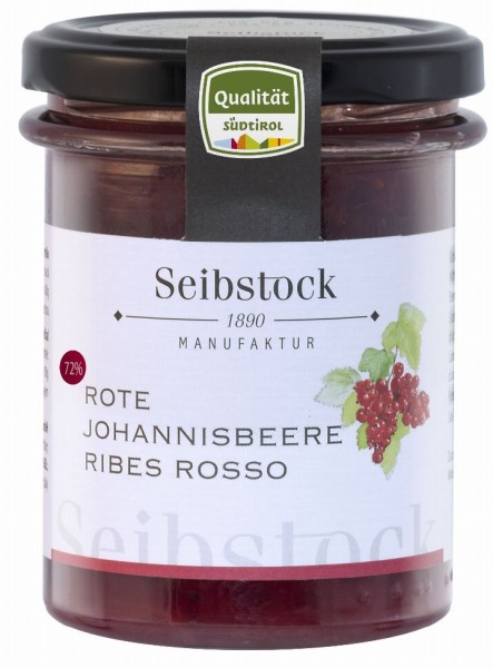 Fruchtaufstrich Johannisbeere 72% "Seibstock" - 210g - Seibstock Manufaktur