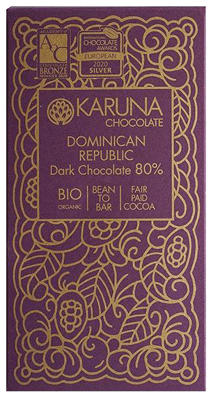 Schokolade 80% Single Origin Dominican Republic Bio - 60g - Karuna