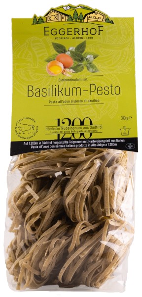 Tagliatelle pesto di basilico - 310g - Eggerhof