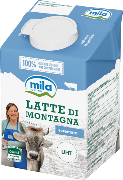 Haltbare Magermilch - 500ml - Mila - Bergmilch Südtirol