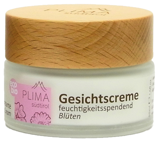 Gesichtscreme Blüten feuchtigkeitsspendend Bio - 50ml - Plima Südtirol