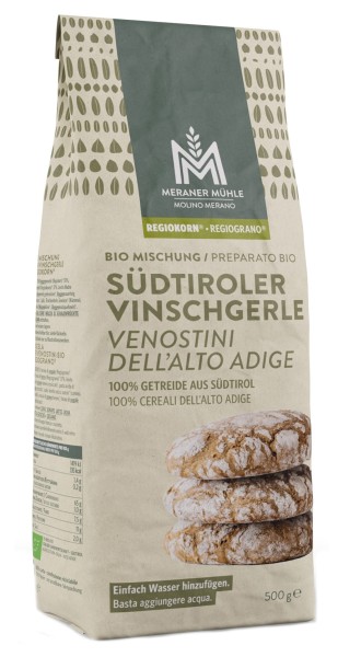 Miscela per pane "Venostini" Regiograno Bio - 500g - Meraner Mühle