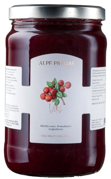 Composta di mirtilli rossi - 1800g - Alpe Pragas