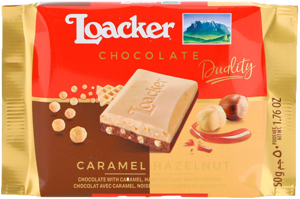 Cioccolato Duality Caramel Hazelnut - 50g - Loacker