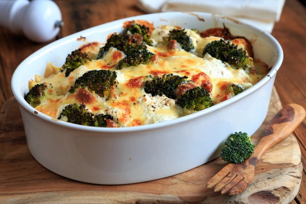 Sformato di broccoli al forno con formaggio