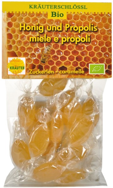 Honig Propolis Zuckerlen Bio - 75g - Plima Südtirol