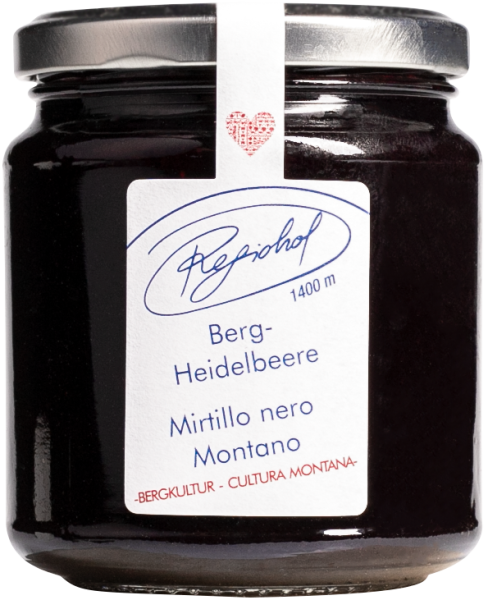 Edelkonfitüre Bergheidelbeere - 340g - Regiohof 