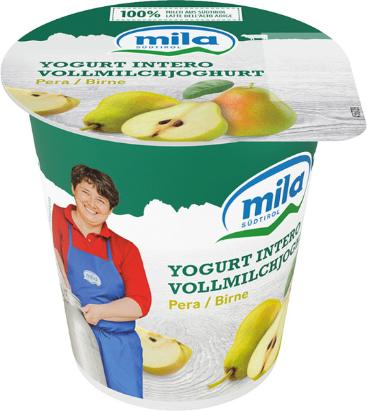 Vollmilchjoghurt Birne - 125g - Mila - Bergmilch Südtirol