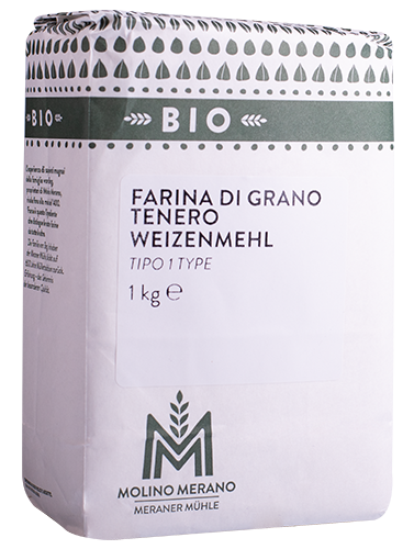 Farina di grano tenero tipo 1 Bio - 1kg - Meraner Mühle