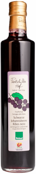 Schwarzer Johannisbeersirup Bio - 0.5l - Partschillerhof
