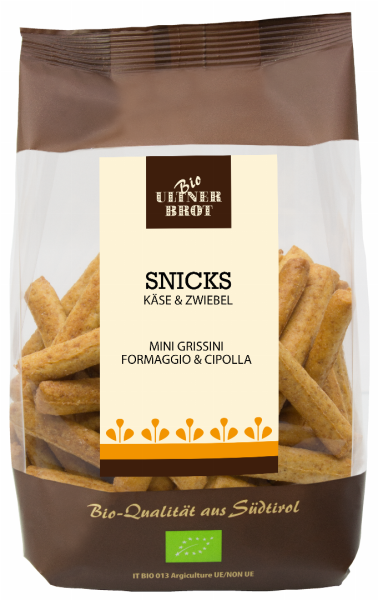 Snicks Käse-Zwiebel Bio - 150g - Ultner Brot