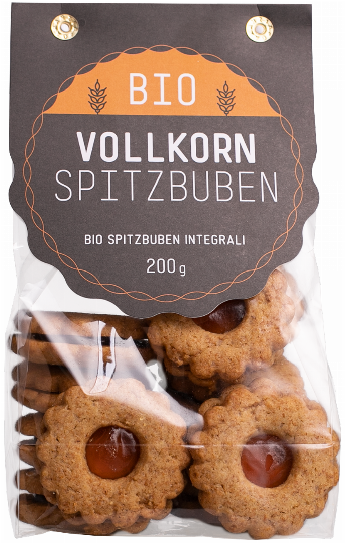 Vollkorn Spitzbuben Bio Bäckerei Schuster 200g kaufen I Pur Südtirol®