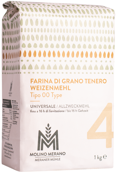 Farina di grano tenero nr. 4 tipo 00 - 1kg - Meraner Mühle