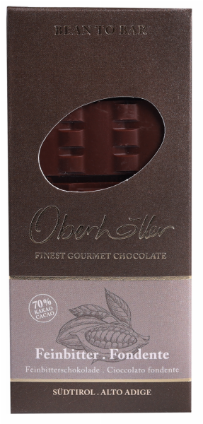 Feinbitterschokolade 70% - 50g - Oberhöller