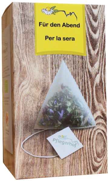 Für den Abend Tee Bio Pyramidenbeutel - 18g - Pflegerhof 
