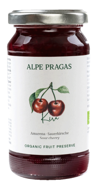 Sauerkirsche Bio Fruchtaufstrich - 220g - Alpe Pragas