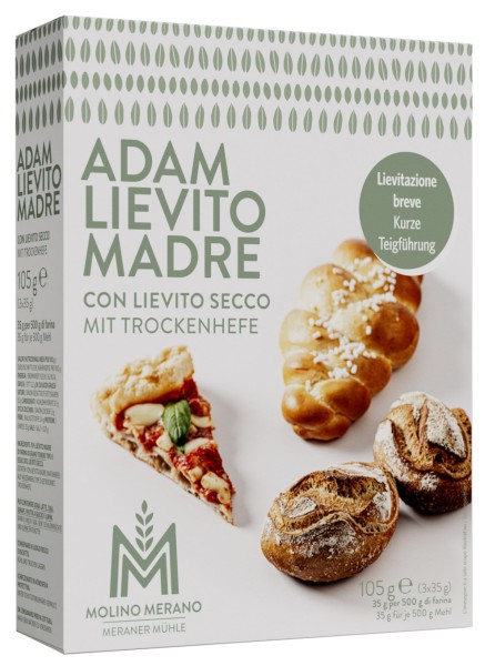 Lievito Madre Naturhefe mit Trockenhefe "ADAM" - 105g - Meraner Mühle