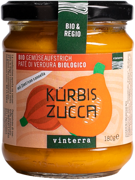 Crema di zucca con cannella da spalmare Bio - 180g - Vinterra Sozialgenossenschaft 