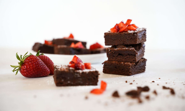 Brownies con farina di segale integrale