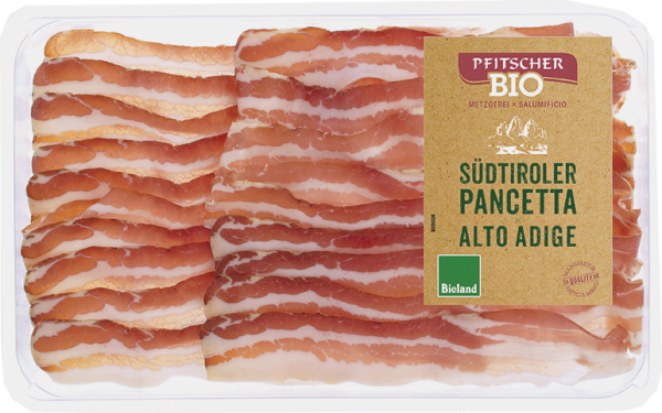 Pancetta affettata bio "Bioland" - 70g - Metzgerei Pfitscher
