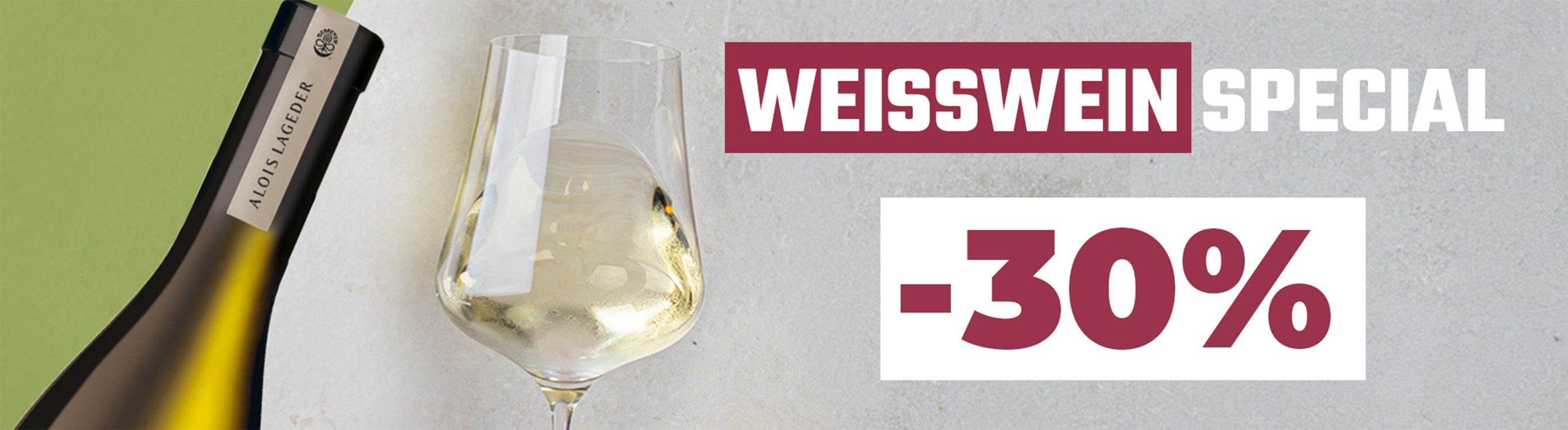 Bis zu -30 % auf Weißweine!