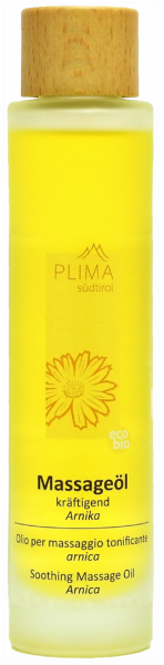 Olio per massaggio tonificante Arnica Bio - 100ml - Plima Südtirol