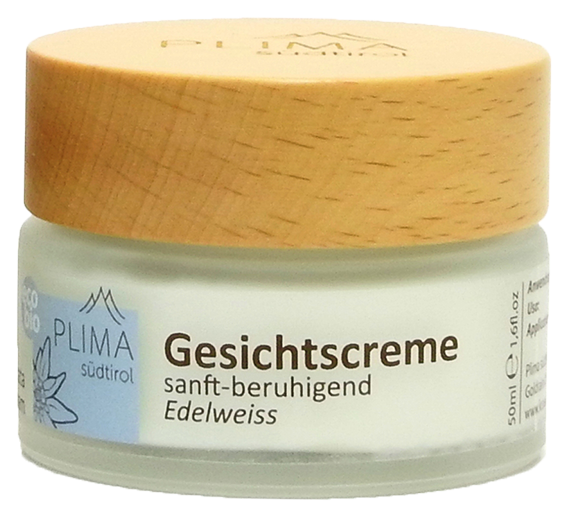Crema viso delicata Stella alpina Bio - 50ml - Plima Südtirol