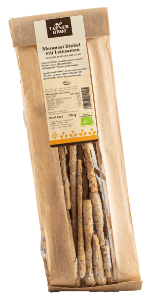 Meranesi farro e semi di lino bio - 100g - Ultner Brot