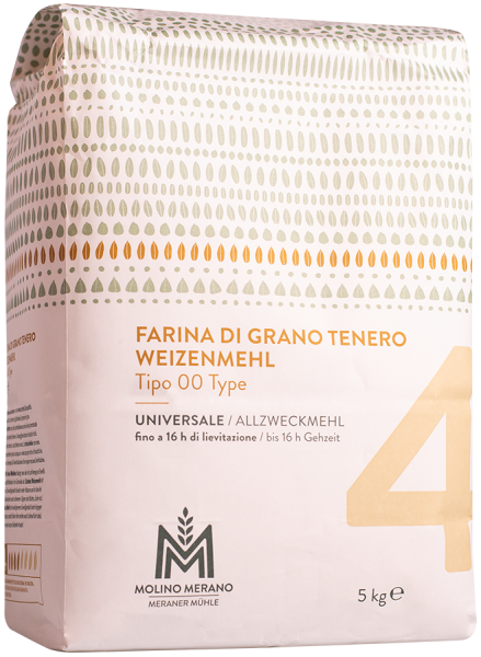 Weizenmehl Nr. 4 Type 00 - 5kg - Meraner Mühle