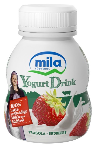 Compra Yogurt da bere Fragola Mila - Latte Montagna Alto Adige 200g I Pur  Südtirol®