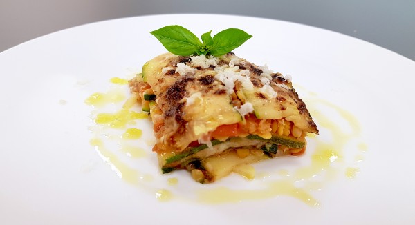 Lasagne di zucchine alle lenticchie