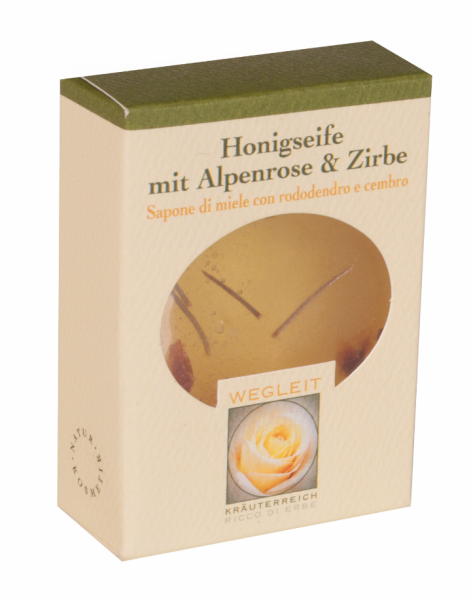 Honigseife mit Zirbe und Alpenrose Bio - 1St. - Kräuterreich Wegleit