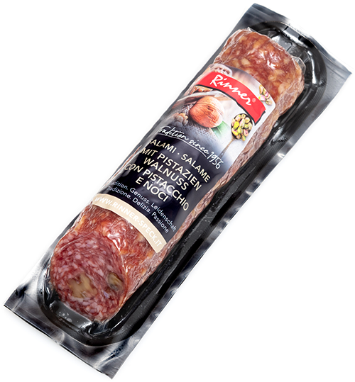 Walnuss - Pistazien Salami 1/2 vak. - 180g - Metzgerei Rinner