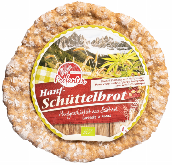 Schüttelbrot al farro integrale con semi di canapa - 230g - Profanter Natur-Backstube