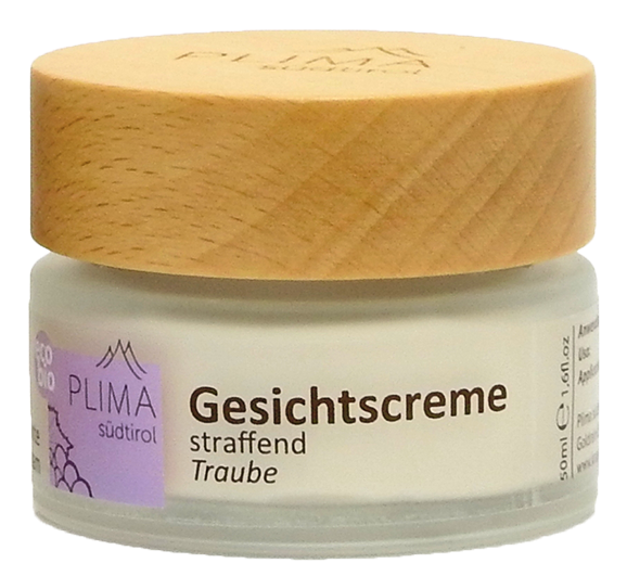 Gesichtscreme Traube straffend Bio - 50ml - Plima Südtirol