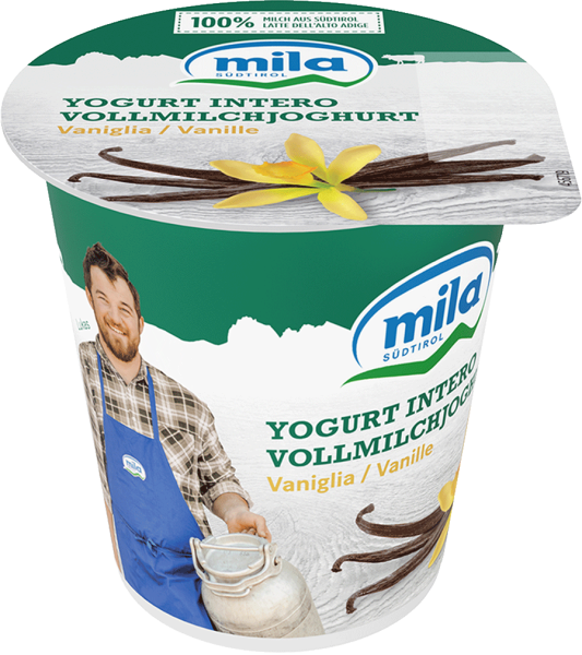Vollmilchjoghurt Vanille - 125g - Mila - Bergmilch Südtirol