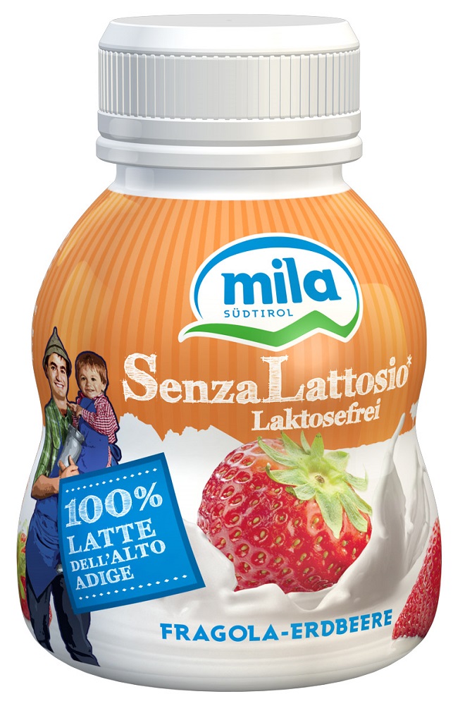 Compra Yogurt da bere senza lattosio Fragola Mila - Latte Montagna Alto  Adige 200g I Pur Südtirol®