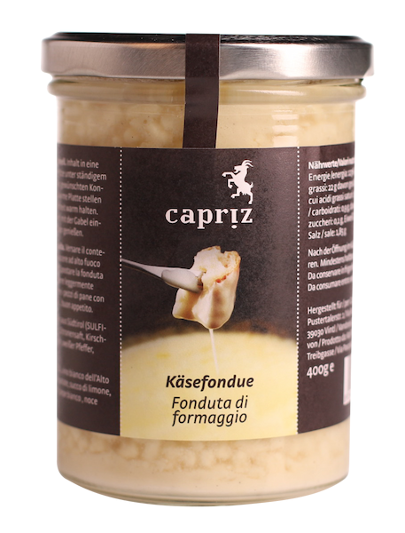 Compra Fonduta di formaggio classica Capriz formaggi di alta quota 400g I  Pur Südtirol®
