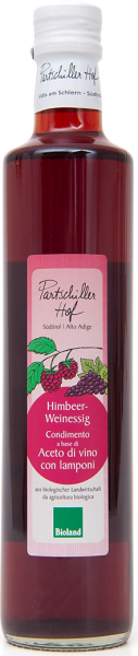 Aceto di vino con Lamponi Bio - 0.5l - Partschillerhof